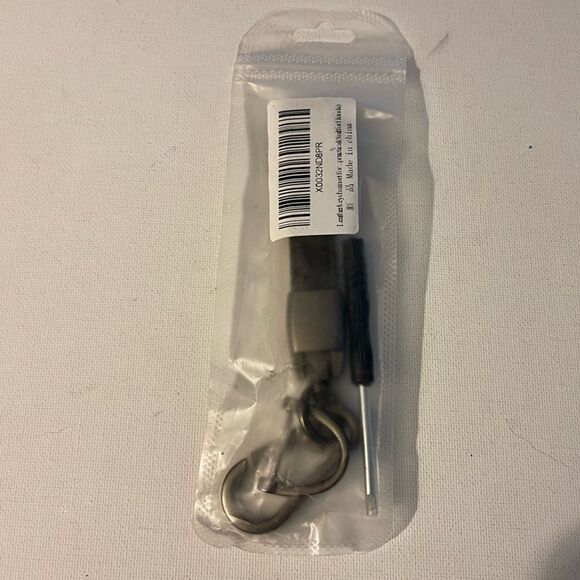 Honda Logo Key Fob Keychain in Black Leather NWT - Picture 4 of 4